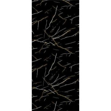 SPC WandpaneelMarmor Marquina Schwarz Glänzend 120 x 280 cm 4 mm