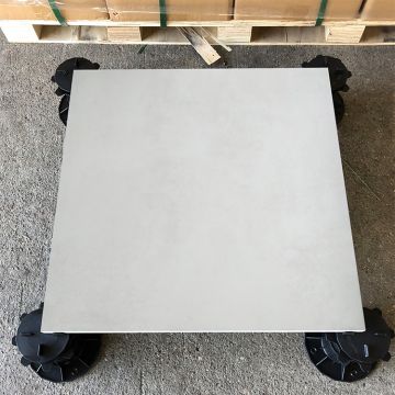 Terrassenplatte aus Feinsteinzeug Beton Blanco 60x60x2cm