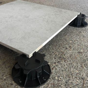 Terrassenplatte aus Feinsteinzeug Valencia White 60x60x2 cm