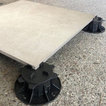 Terrassenplatte aus Feinsteinzeug Urban Beton Beige 60x60x2 cm