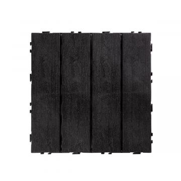 PCV ECO Terrassenfliese Uni-Floor Anthrazit 29 x 29 x 2 cm