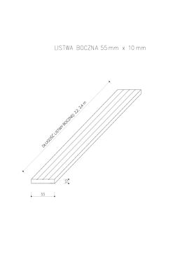WPC Winkelleiste Classic Naturbraun 55 x 10 mm – 2,4 m