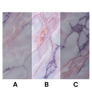Wandpaneel XXL Statuario Rosa Glänzend 120 x 280 cm 3 mm (B)