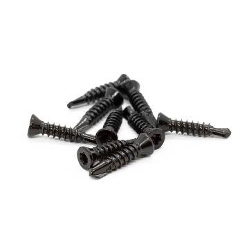 Selbstbohrende Schraube 4 x 18,5 mm aus Edelstahl Schwarz – 100 Stück