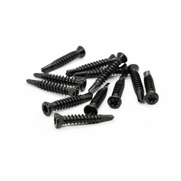 Selbstbohrende Schraube 4 x 35 mm aus Edelstahl Schwarz – 200 Stück Selbstbohrende Schraube 4 x 35 mm aus Edelstahl Schwarz – 200 Stück