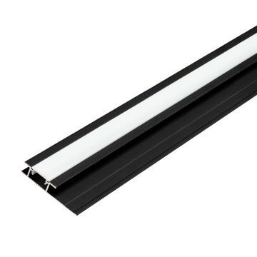 LED-Aluminium-Verbindungsprofil 4,5 mm für Wandpaneele Schwarz Matt – 2,9 m
