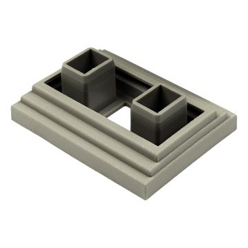Befestigungselement für Lamellenprofil Dekorativ Premium Antique 9 x 4 cm