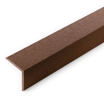WPC Winkelleiste Classic Dunkelbraun - 2,4 m