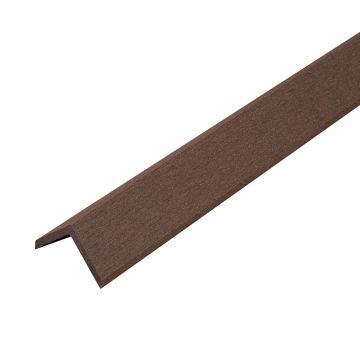 WPC-Winkelleiste Timber Ebenholz 50 × 50 mm – 2,4 m