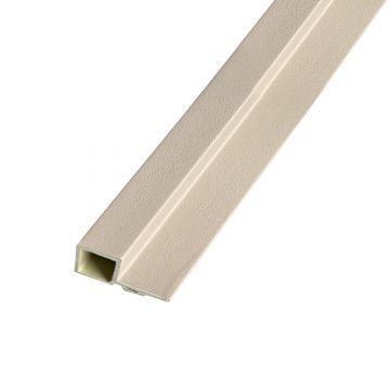 Listwa Lamelowa Zakończeniowa Ecru Brokat 2,4 x 4,3 cm – dł. 2,7 m