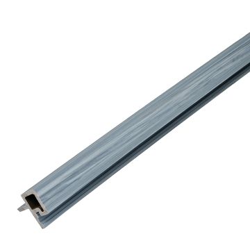 WPC Lamellen Leiste Zweiseitig Universell Premiun Silver Gray  43,5 mm – 2,9 m