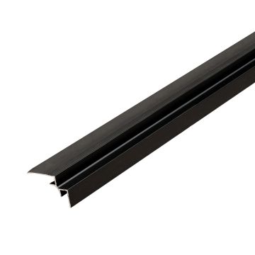 Aluminium-Inneneckprofil 3,5 mm für Wandpaneele Schwarz Matt – 2,9 m