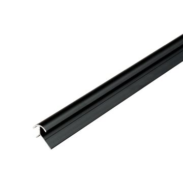 Aluminium-Außeneckprofil 4,5 mm für Wandpaneele Schwarz Matt – 2,9 m