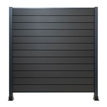 Panel ogrodzeniowy kompozytowy Standard Antracyt – 2 słupki
