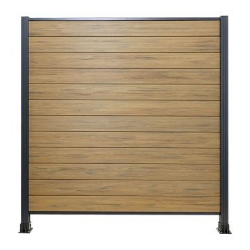 Panel ogrodzeniowy kompozytowy Premium Dąb Winchester – 1 słupek Panel ogrodzeniowy kompozytowy Premium Dąb Winchester – 1 słupek