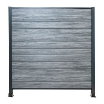 Panel ogrodzeniowy kompozytowy Premium Gray – 2 słupki