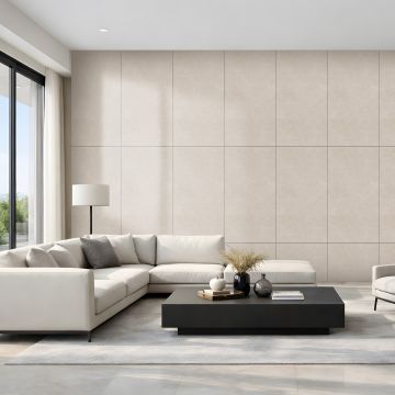 SPC Wandpaneel Stein Sandstone Beige Matt 60 x 120 cm 4 mm