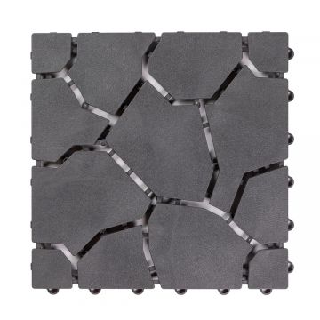 Płytka Ogrodowa Tarasowa Uni-Floor Kamień Szary 28 x 28 x 1,5 cm