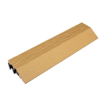 WPC Terrassenfliese 3D Seite Honig Teak