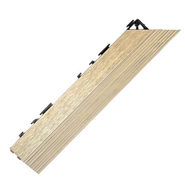 Premium Terrassenfliese Rechte Ecke Ecru