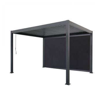 Senkrechtmarkise für Gartenpergola Anthrazit 4 m