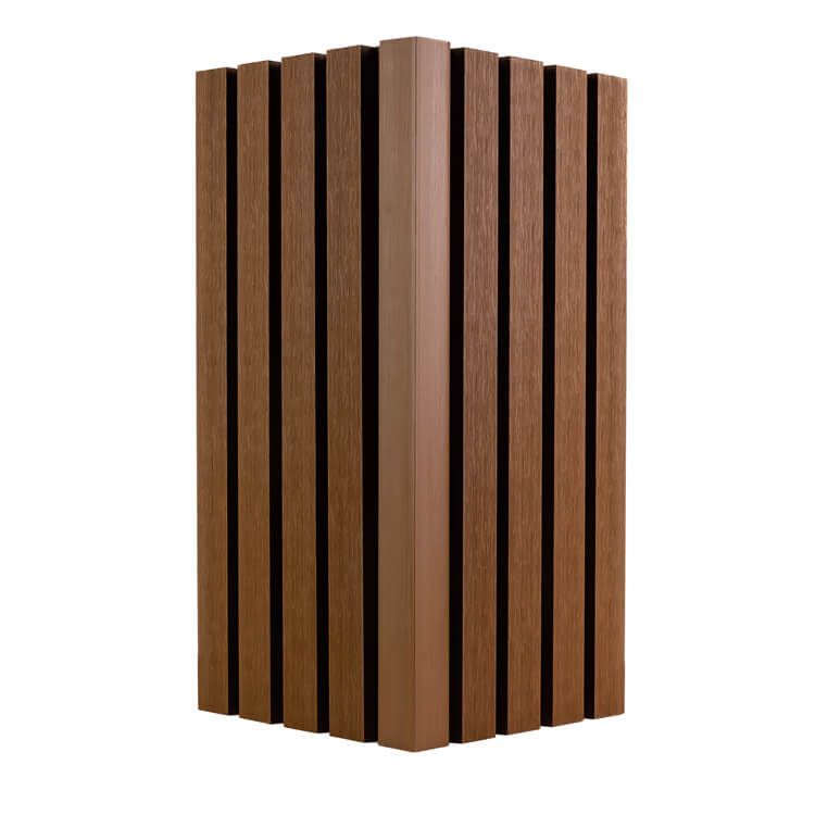 Listwa Kompozytowa narożna Lamelowa Premium Teak 36,5 mm – dł. 2,9 m