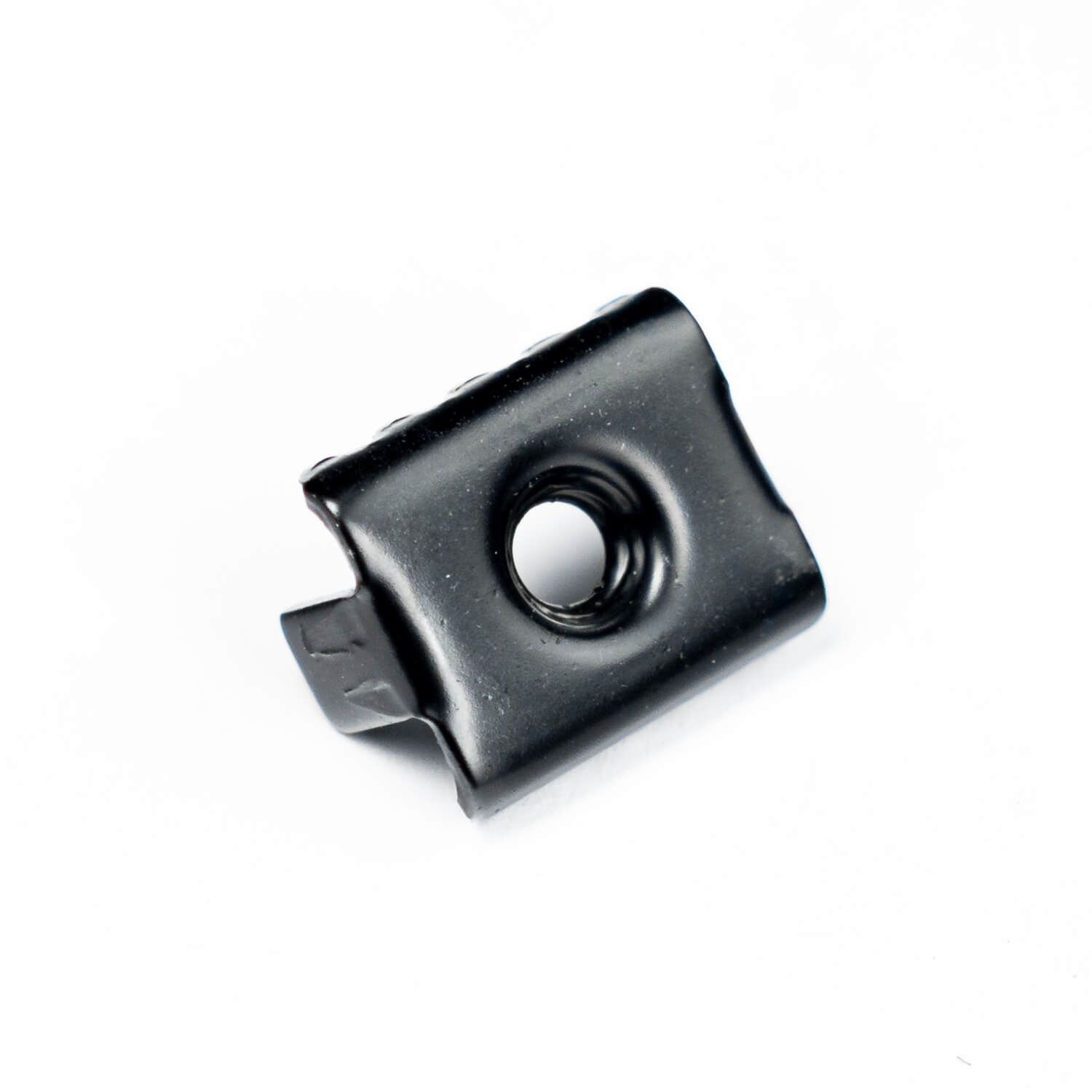 Doppelter Sicherungsclip U-2 aus Edelstahl + Schraube (schwarz)