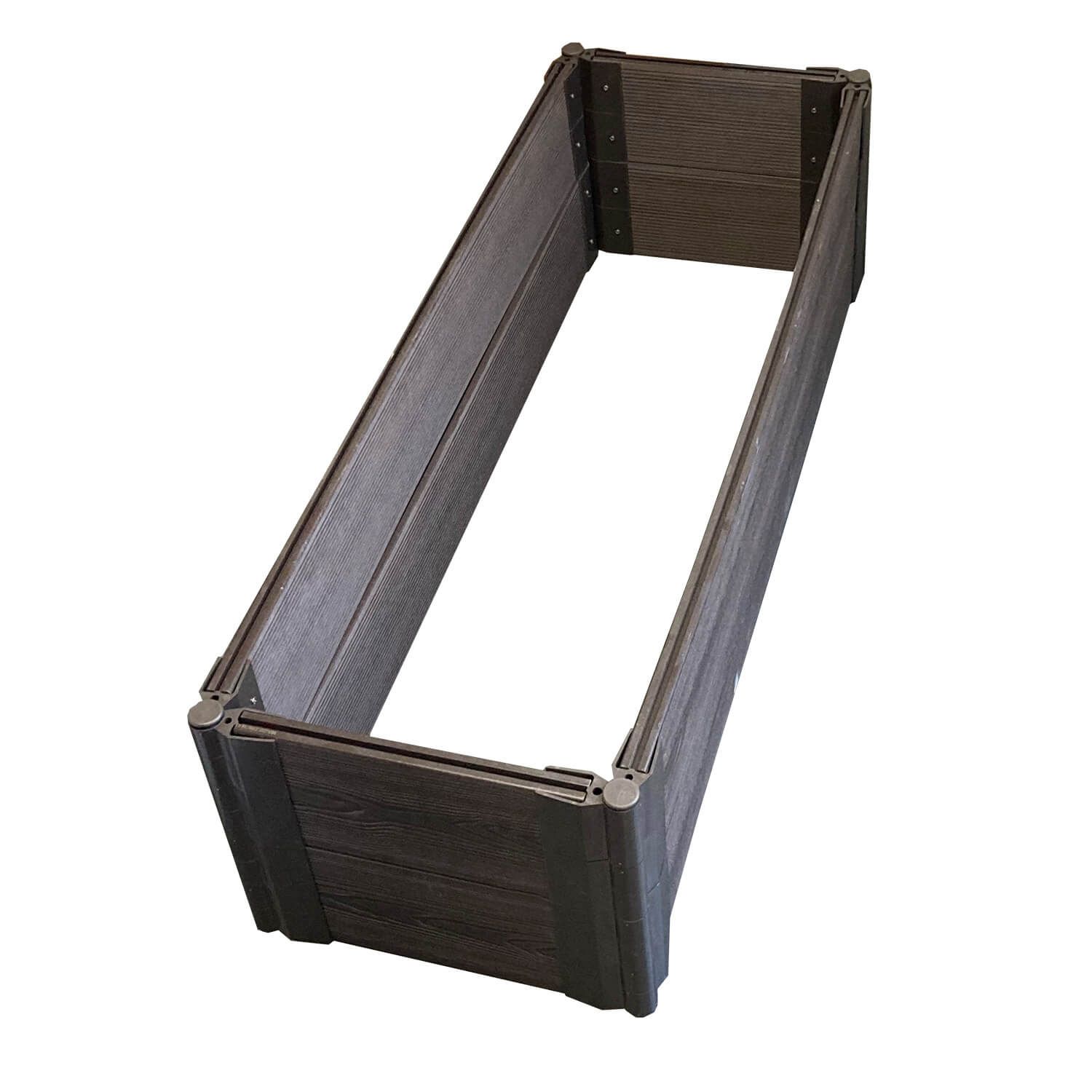 Łącznik do grządek podwyższonych, z kotwą, regulowany, brązowy – zestaw 4 szt.