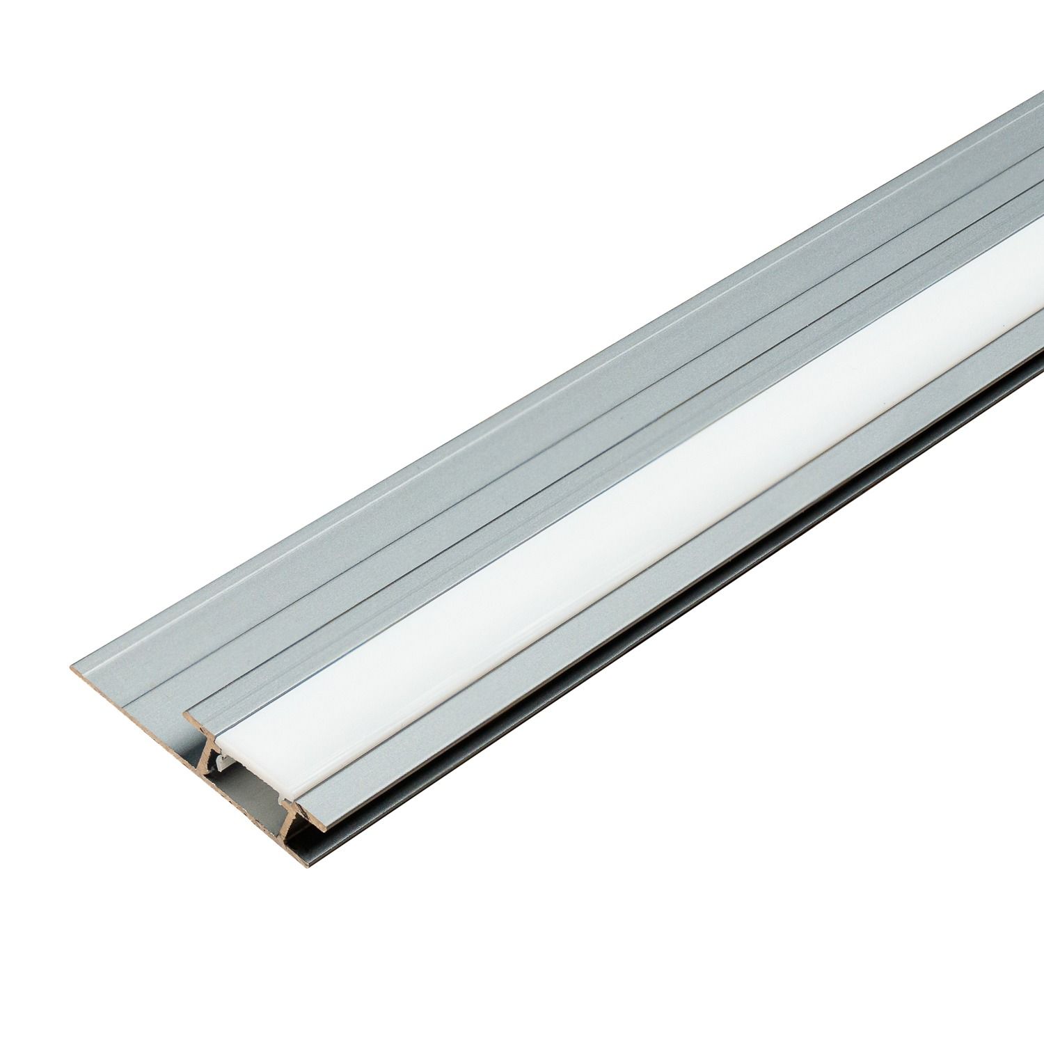 LED-Aluminium-Verbindungsprofil 4,5 mm für Wandpaneele Dunkelgrau Matt – 2,9 m