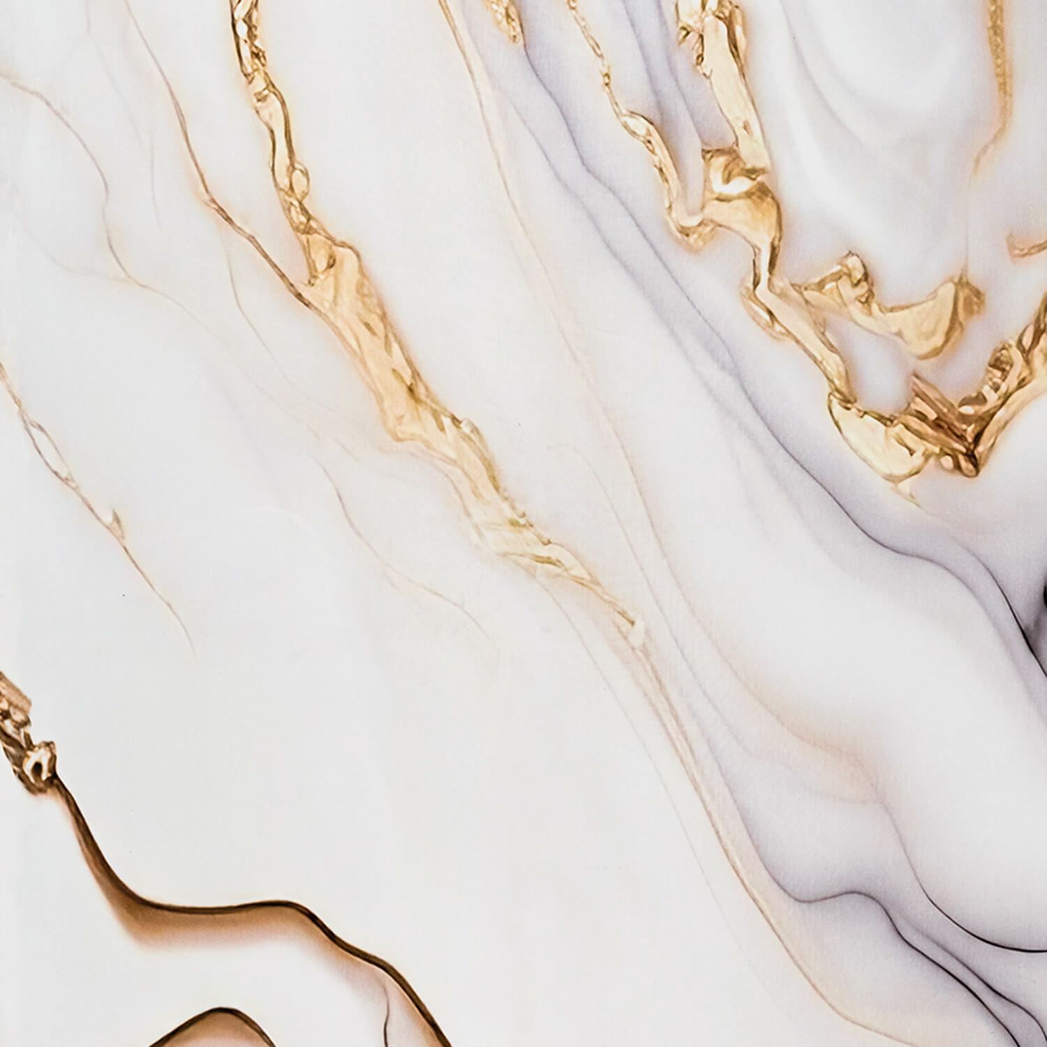 Wandpaneel XXL Arabescato Gold Glänzend 120 x 280 cm 3 mm (B)
