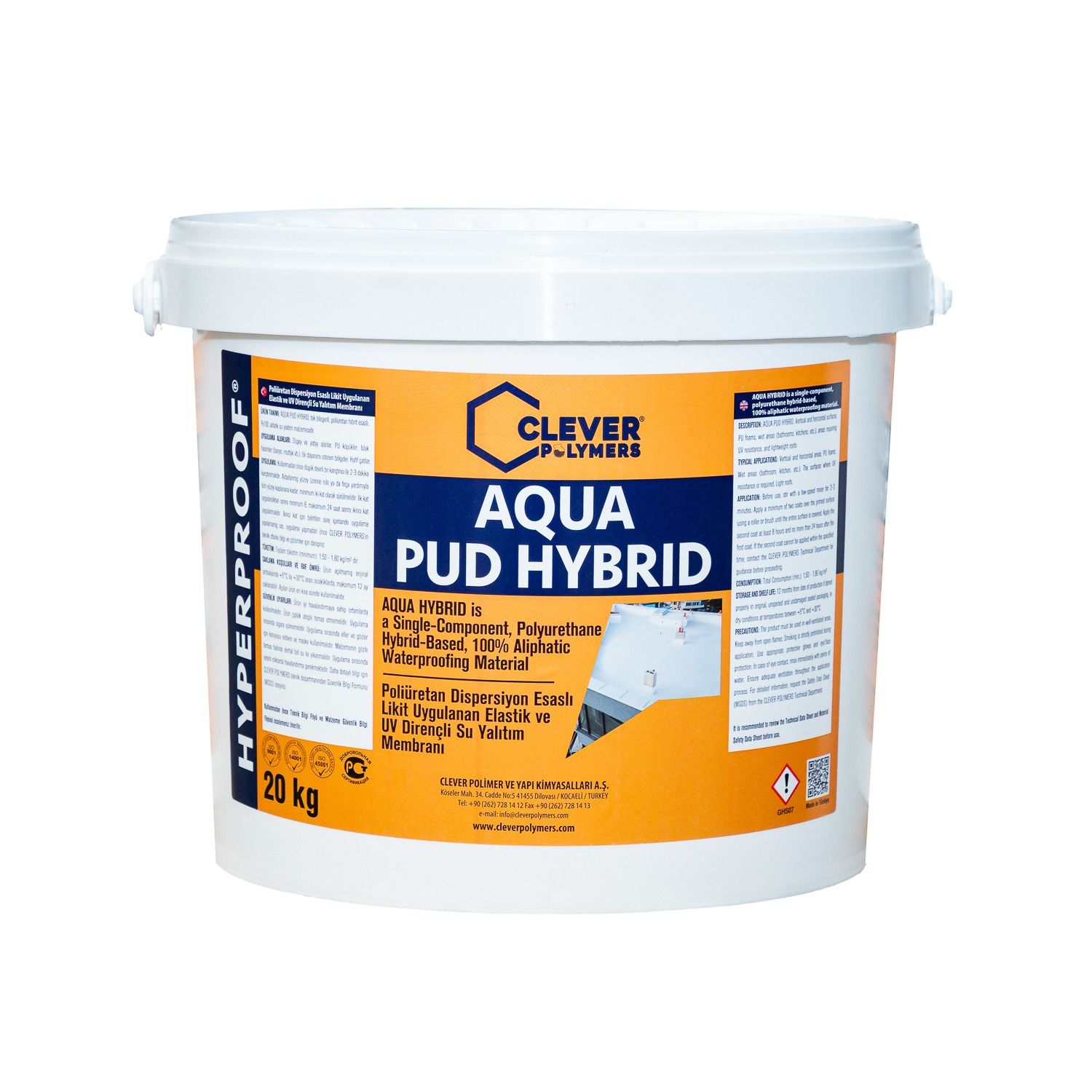 1K-Polyurethan-Abdichtung CLEVER AQUA PUD HYBRID – 20 kg 1K-Polyurethan-Abdichtung CLEVER AQUA PUD HYBRID – 20 kg