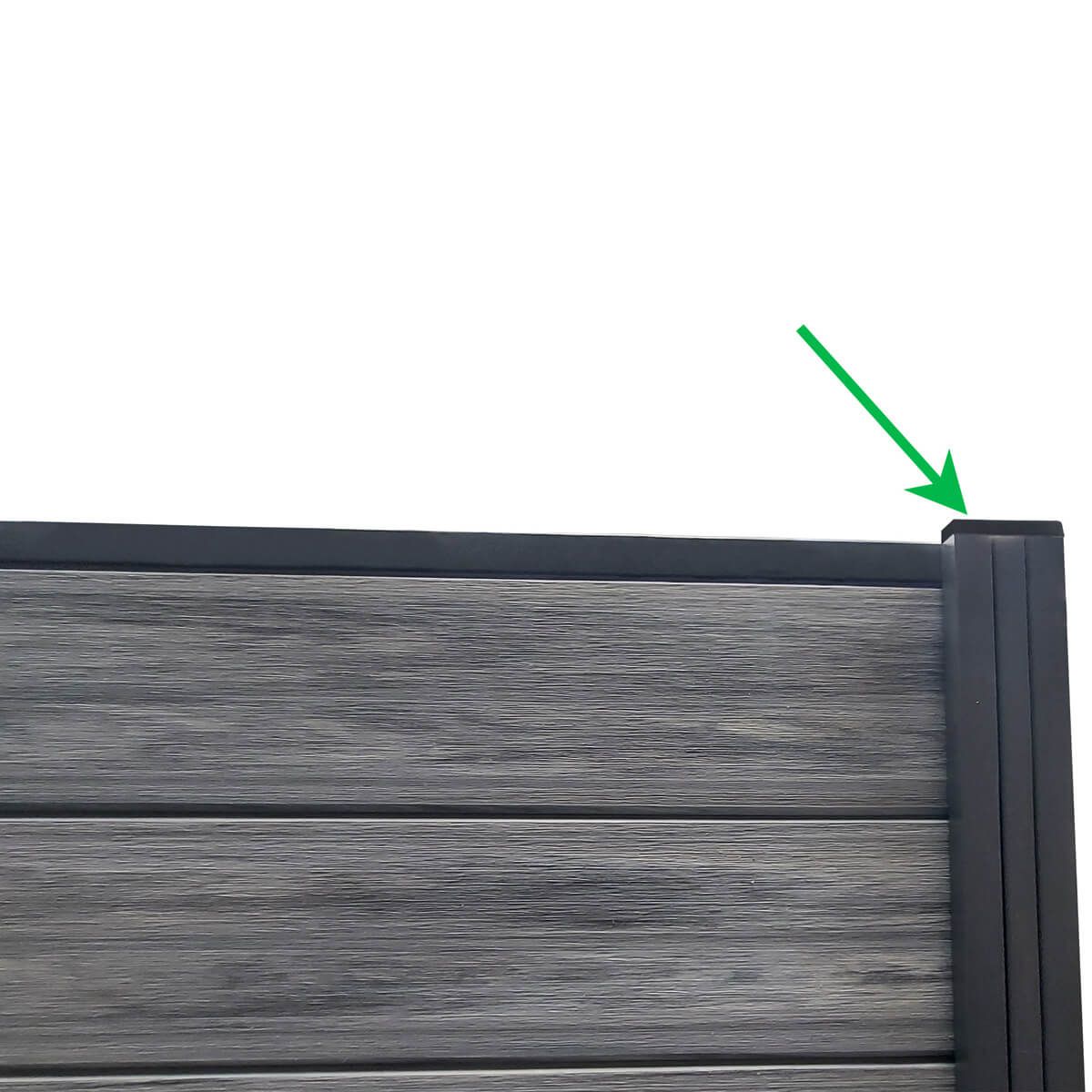 Czapka Maskująca Do Słupka Ogrodzeniowego Antracyt 68x68 mm