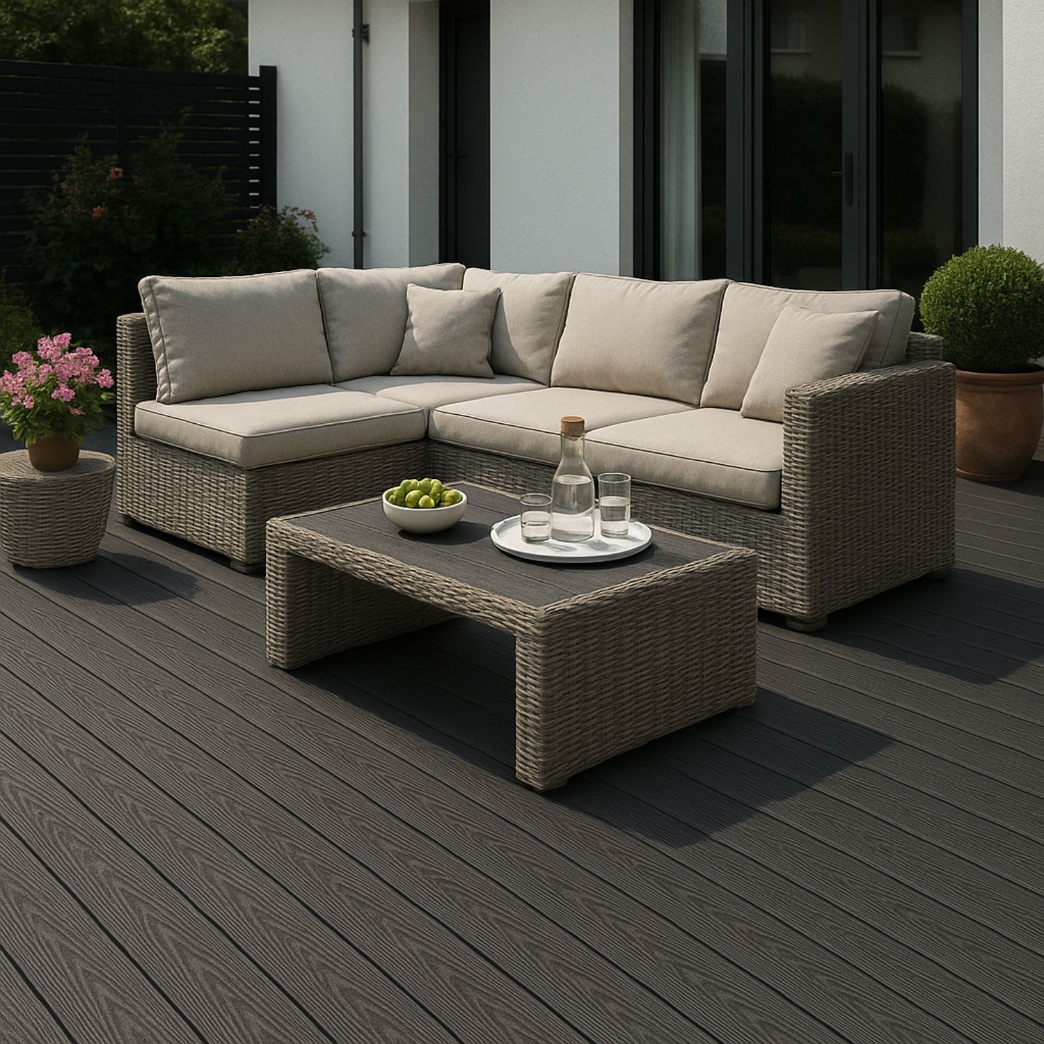 Deska Tarasowa Kompozytowa 3D Classic Antracyt – dł. 2,2 m