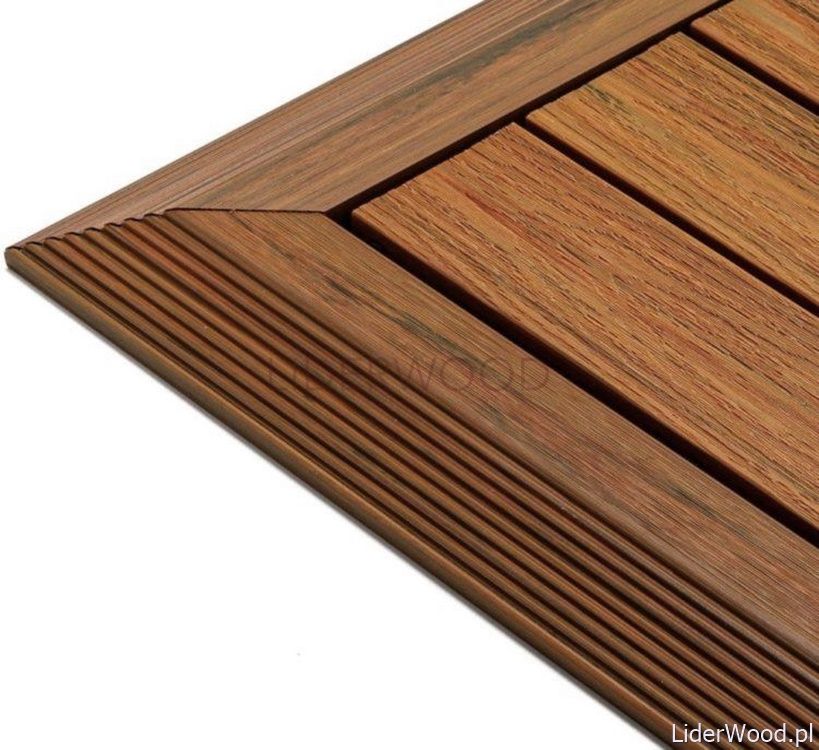 Podest Tarasowy Kompozytowy Premium Narożny Prawy Amber