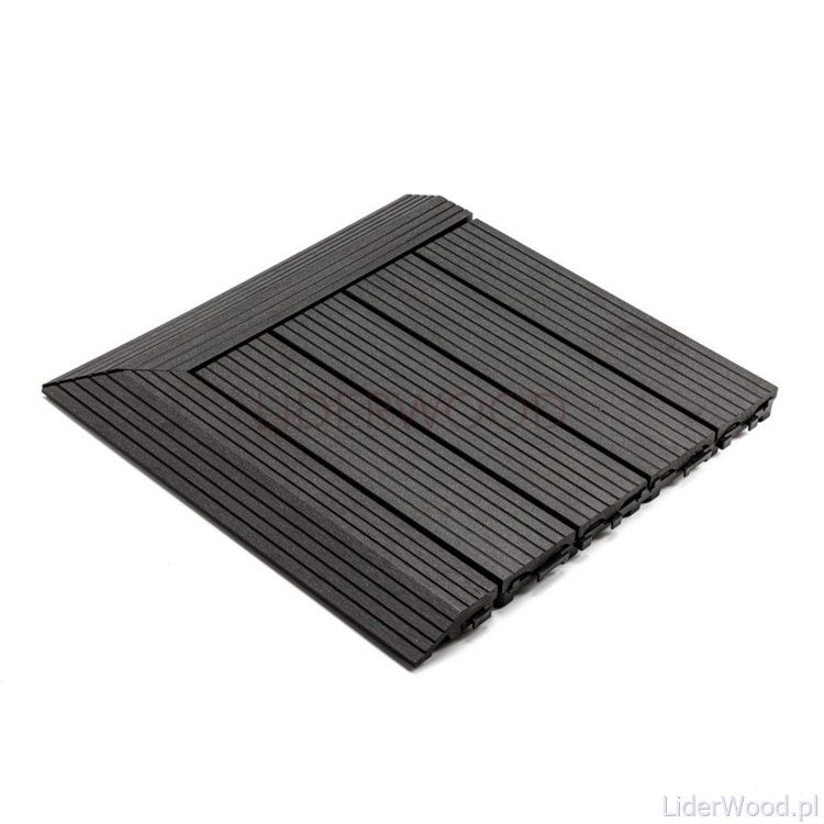 Podest Tarasowy Kompozytowy Narożny Lewy Antracyt