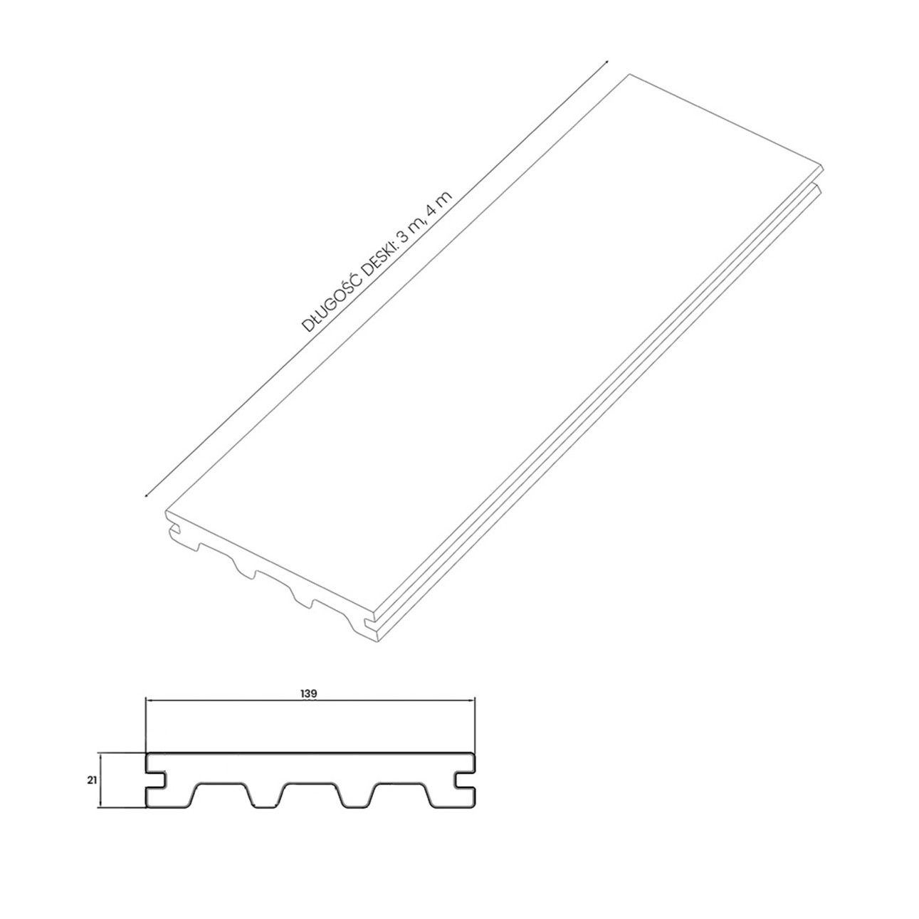 Deska Tarasowa Kompozytowa Solid Prestige Premium Antique – dł. 4 m