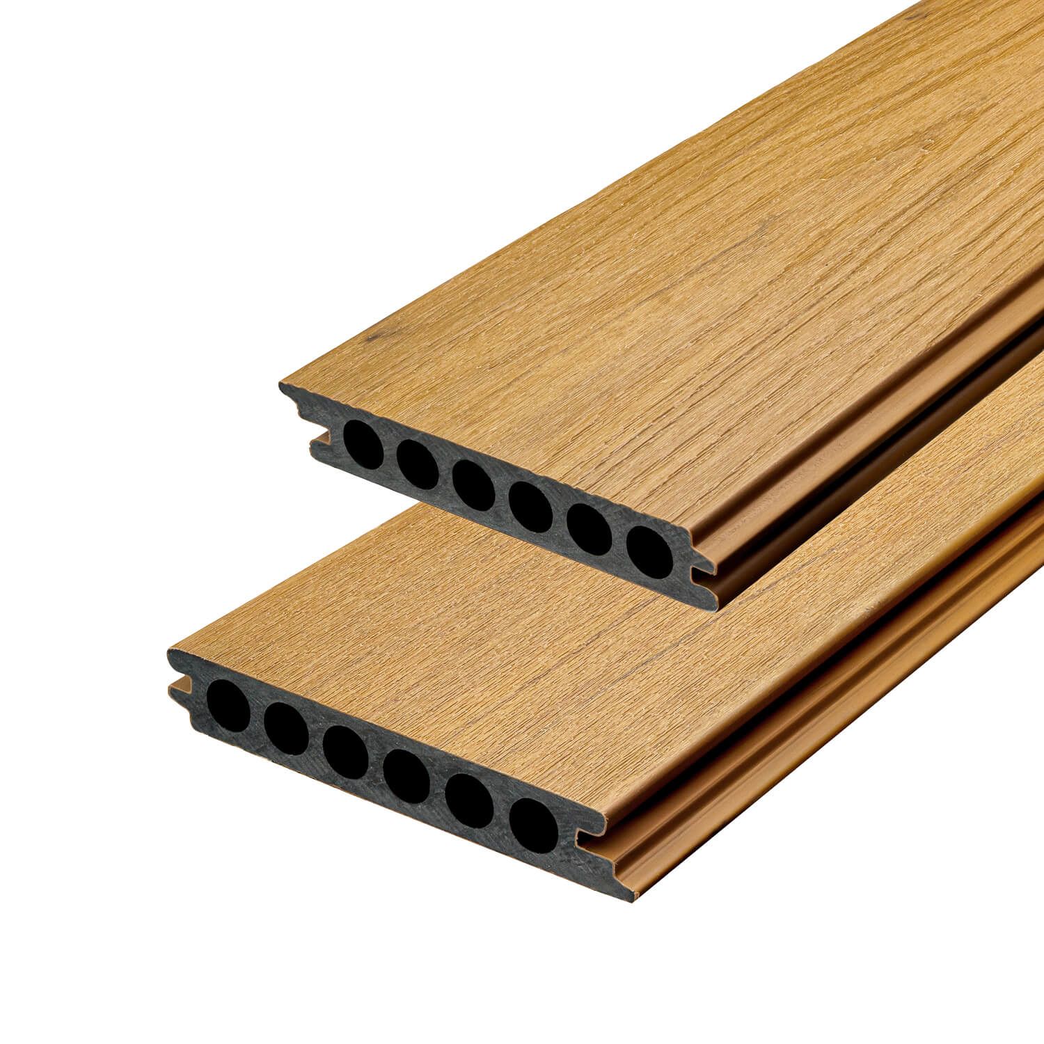 Seamless WPC Terrassendiele Eiche – 3 m