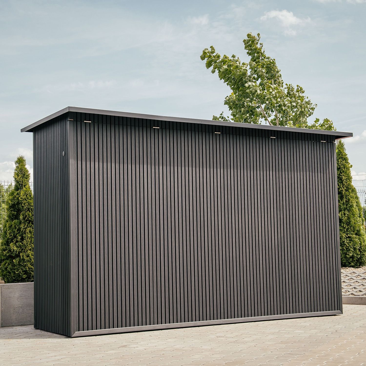 Premium WPC Fassadenlamellen Silver Gray – 2,9 m Premium WPC Fassadenlamellen Silver Gray – 2,9 m