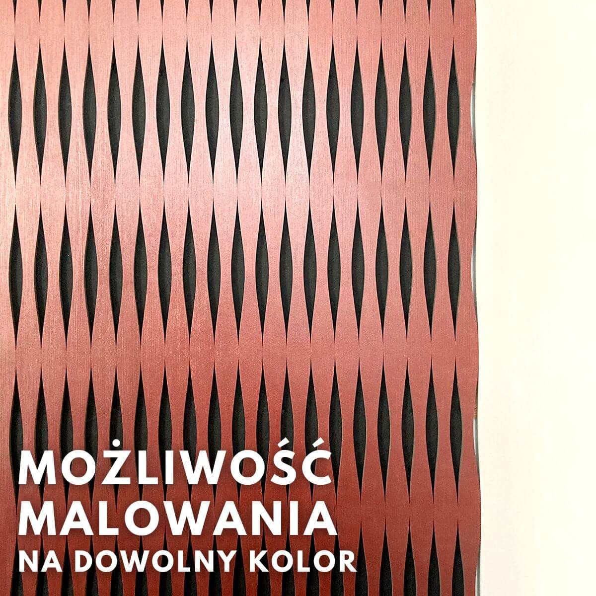 Lamele ścienne akustyczne na filcu S-Line Dąb Ciemny Fornir 2,1 x 30,5 cm – dł. 2,7 m