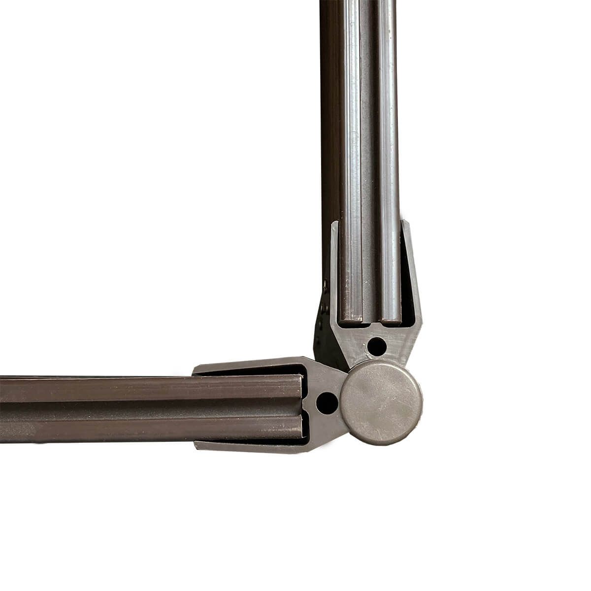 Łącznik do grządek podwyższonych, z kotwą, regulowany, brązowy – zestaw 4 szt.