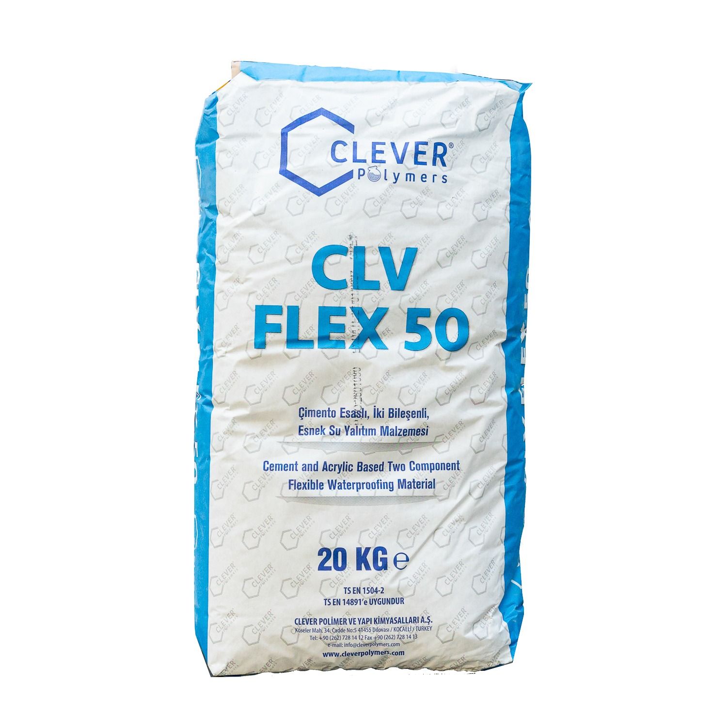 2K-Polymer-Abdichtung CLEVER CLV FLEX 50 – 20 kg + 4 l 2K-Polymer-Abdichtung CLEVER CLV FLEX 50 – 20 kg + 4 l