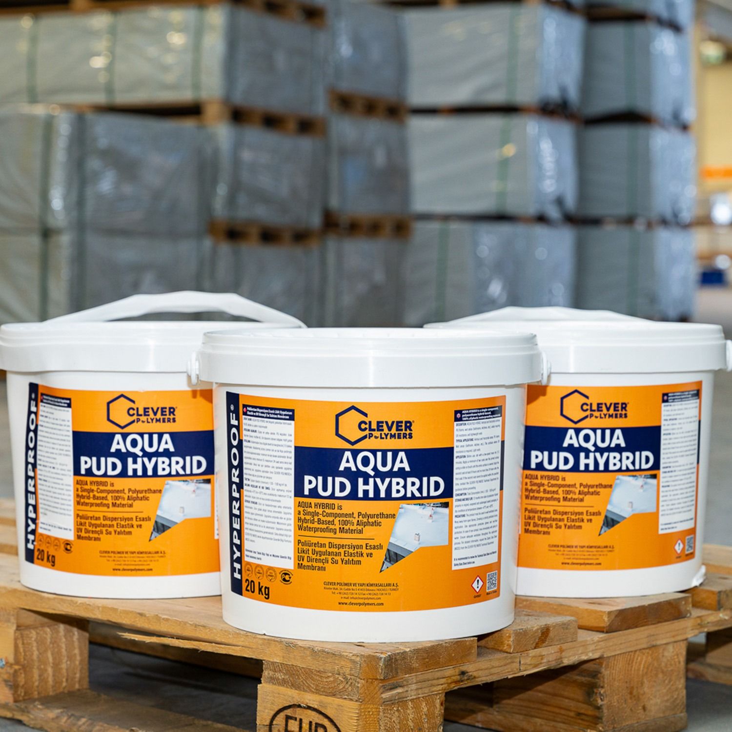 1K-Polyurethan-Abdichtung CLEVER AQUA PUD HYBRID – 20 kg 1K-Polyurethan-Abdichtung CLEVER AQUA PUD HYBRID – 20 kg