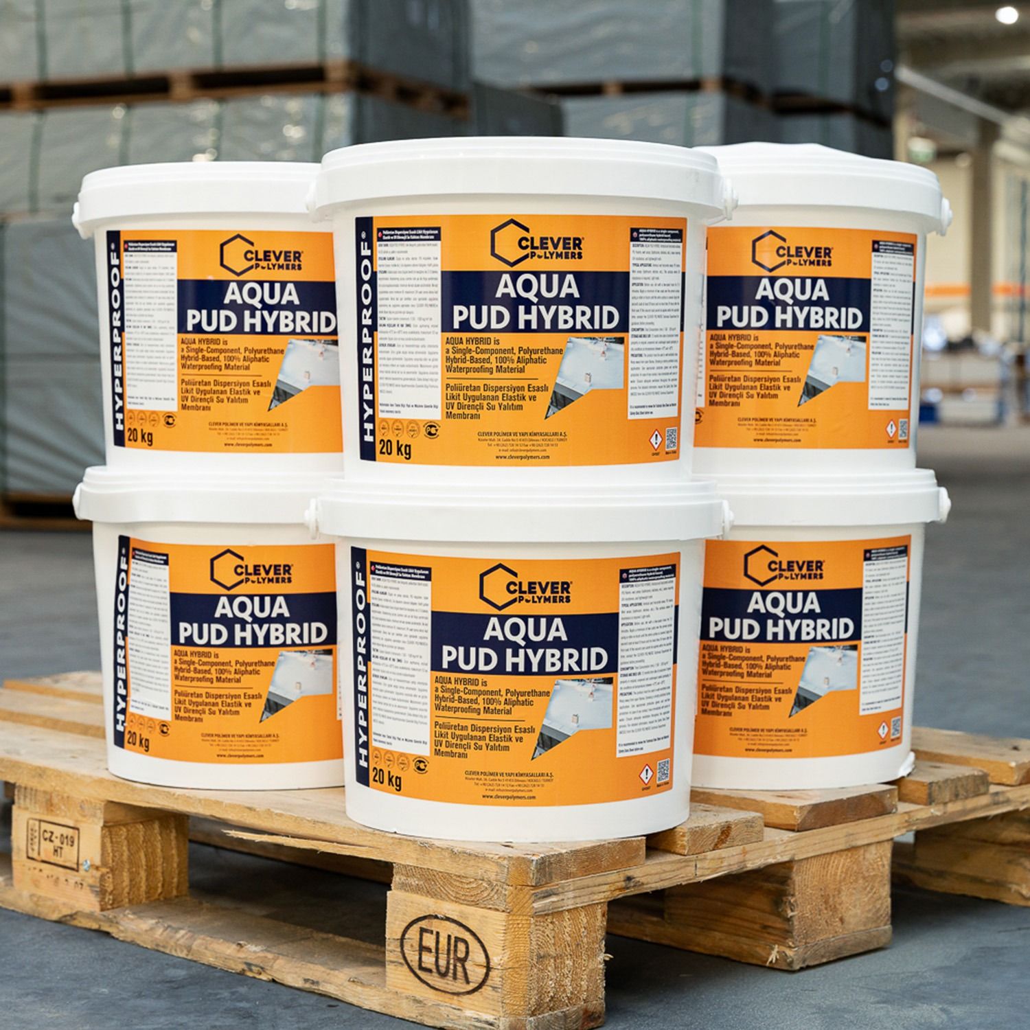 1K-Polyurethan-Abdichtung CLEVER AQUA PUD HYBRID – 20 kg 1K-Polyurethan-Abdichtung CLEVER AQUA PUD HYBRID – 20 kg