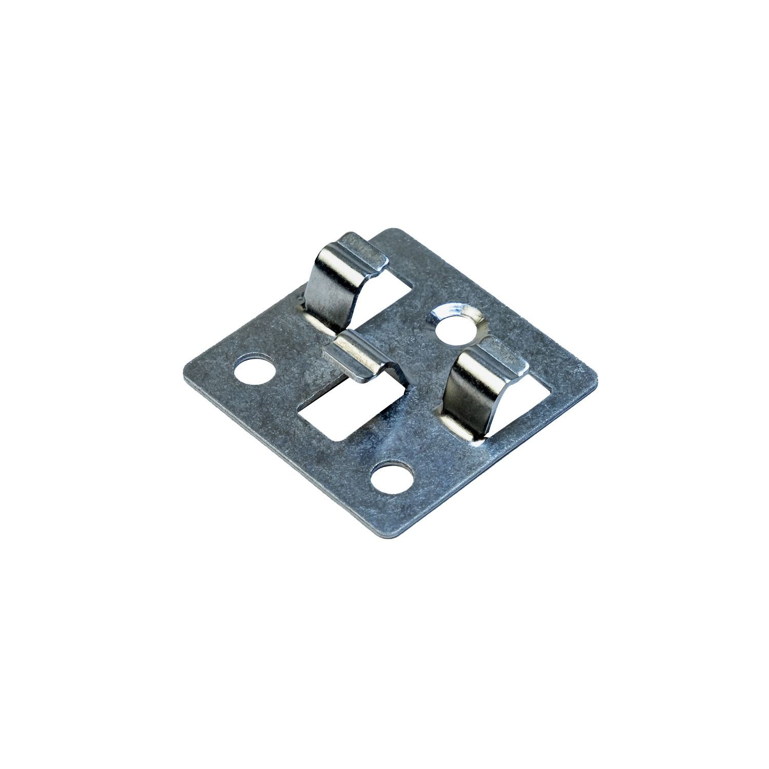 Edelstahl-clip L-8 für Premium Terrassendielen + Schraube - 50 Stk. (Schwarz)