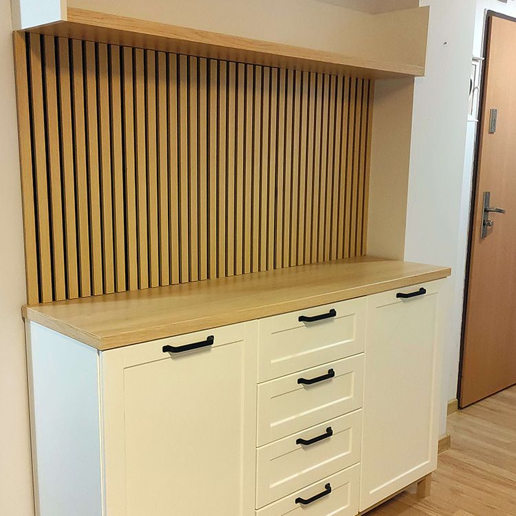 Lamele ścienne akustyczne na filcu Dąb Jasny 2 x 32 cm – dł. 2,7 m