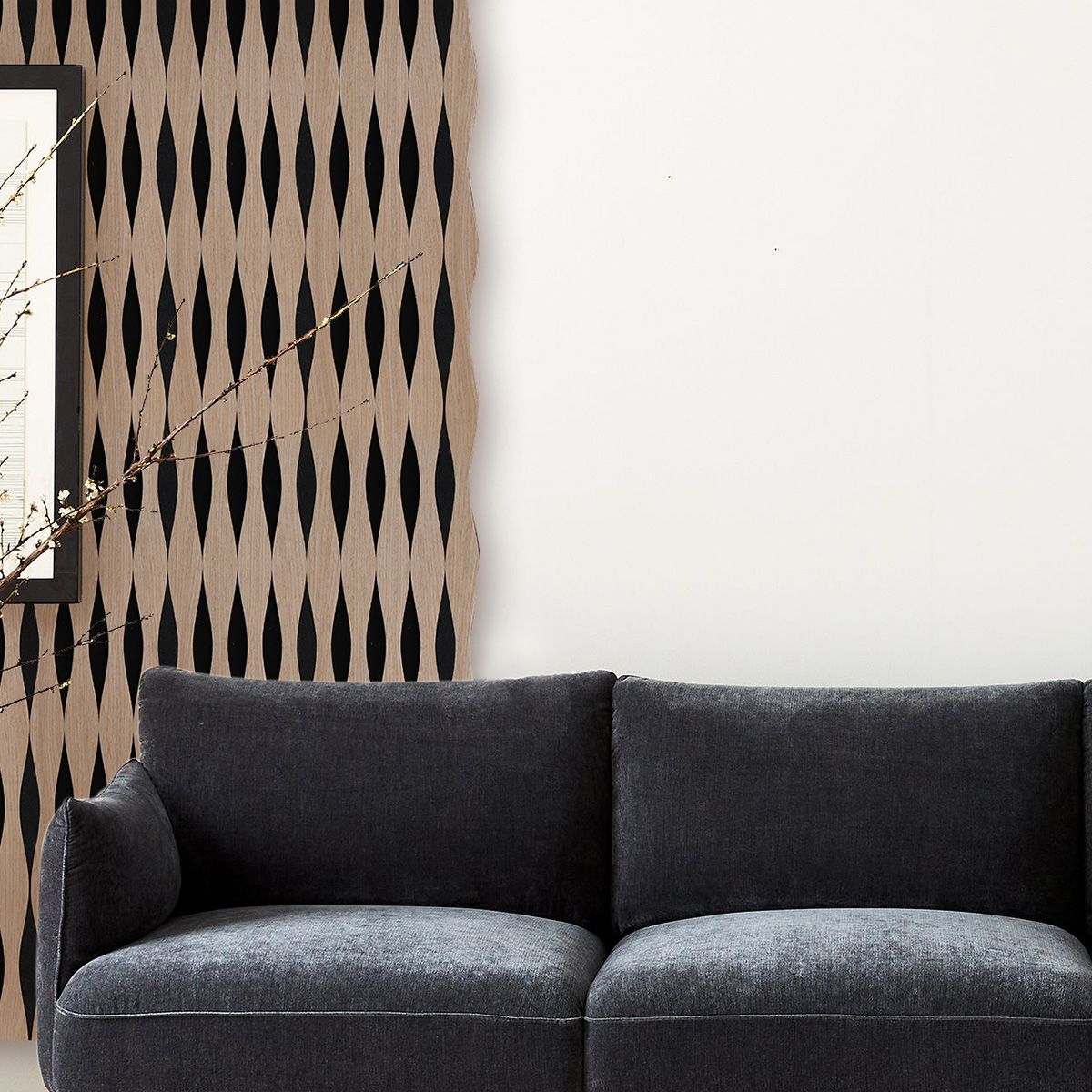 Lamele ścienne akustyczne na filcu V-Line Dąb Soft Fornir 2,1 x 30,5 cm – dł. 2,7 m