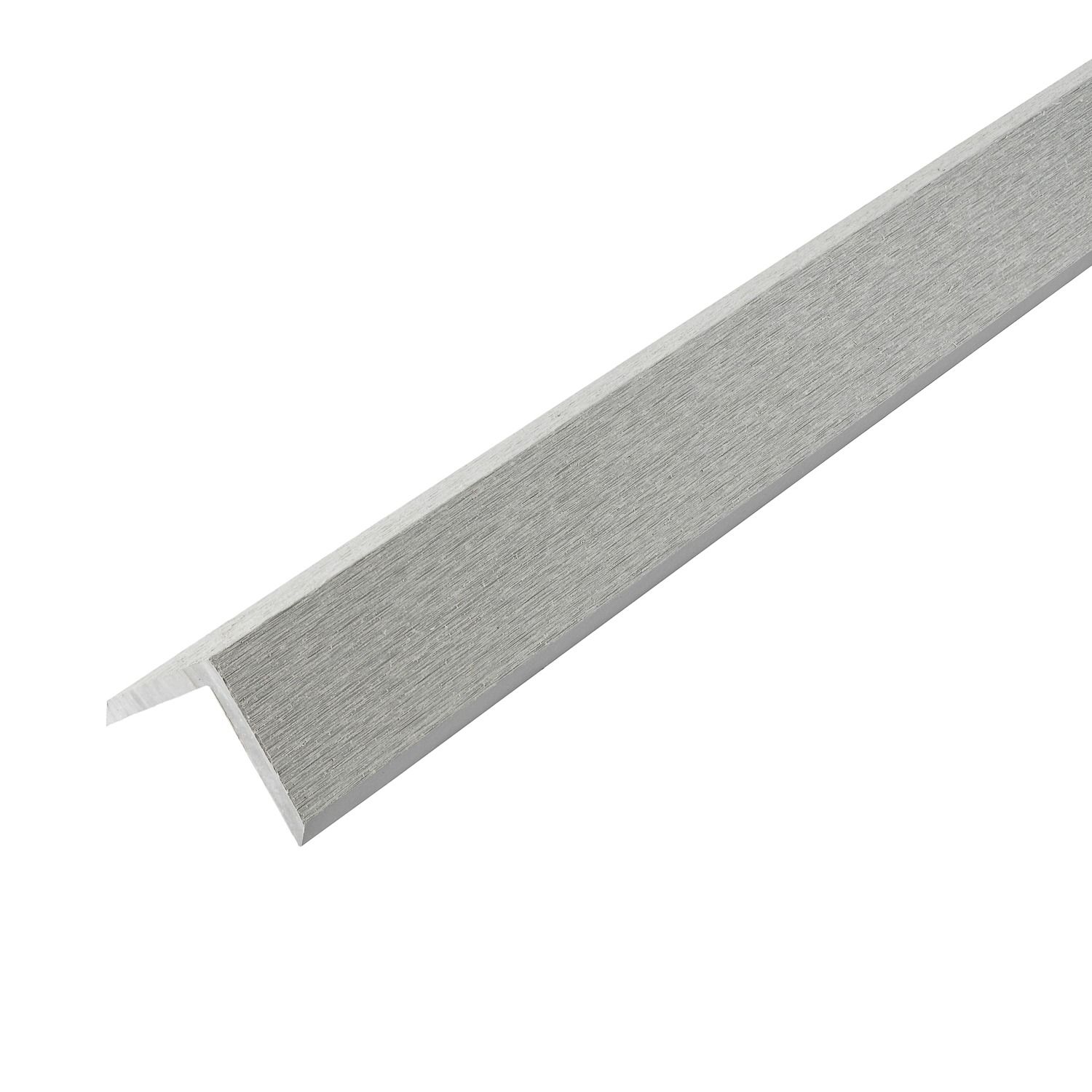 WPC Winkelleiste 3D Classic Warmes Grau - 2,4 m
