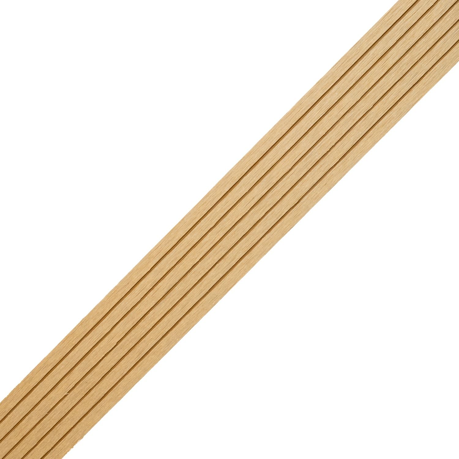 Standard WPC Flachleiste Honig Teak - 2,4 m Standard WPC Flachleiste Honig Teak - 2,4 m
