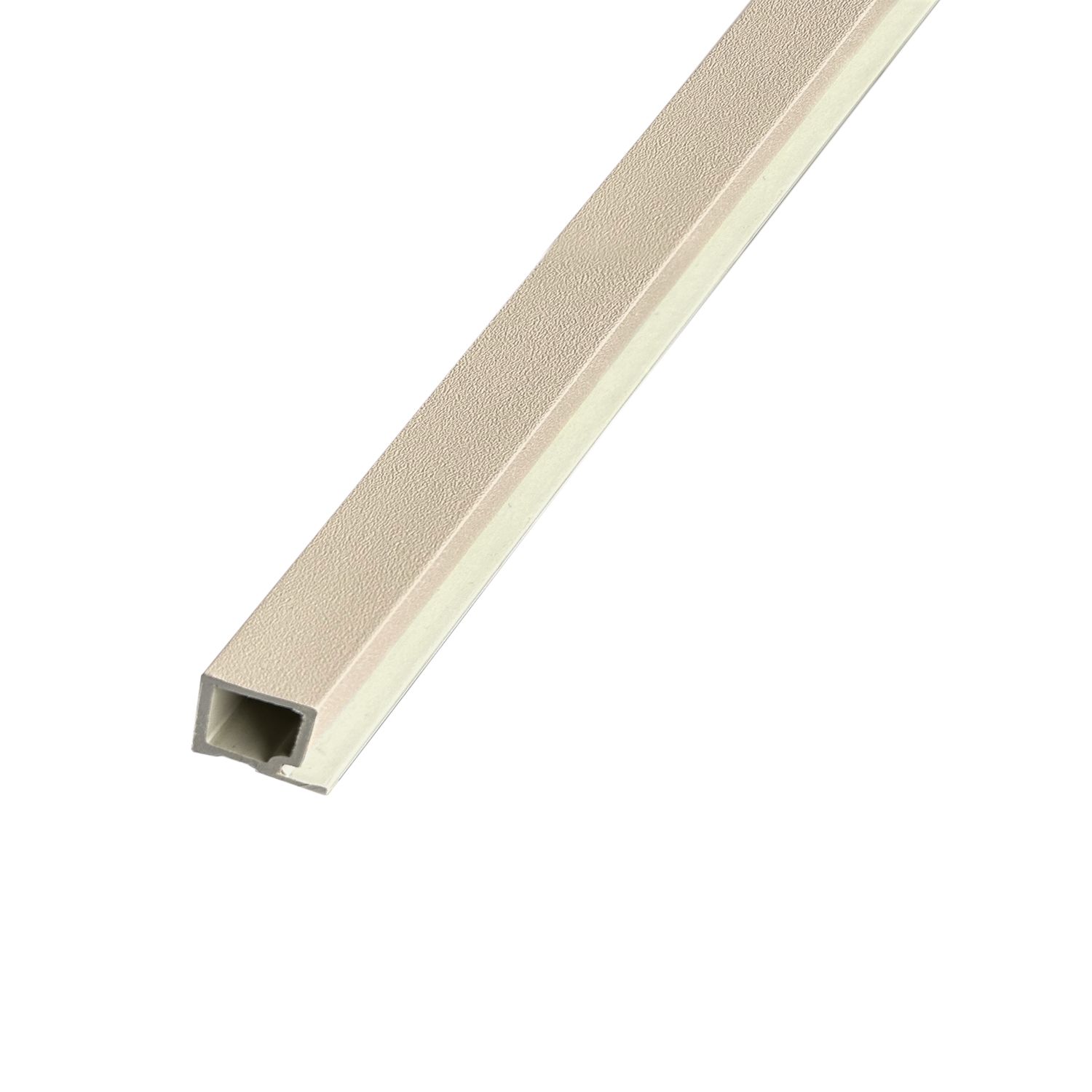 Listwa Lamelowa Startowa Ecru Brokat 2,4 x 2,4 cm – dł. 2,7 m