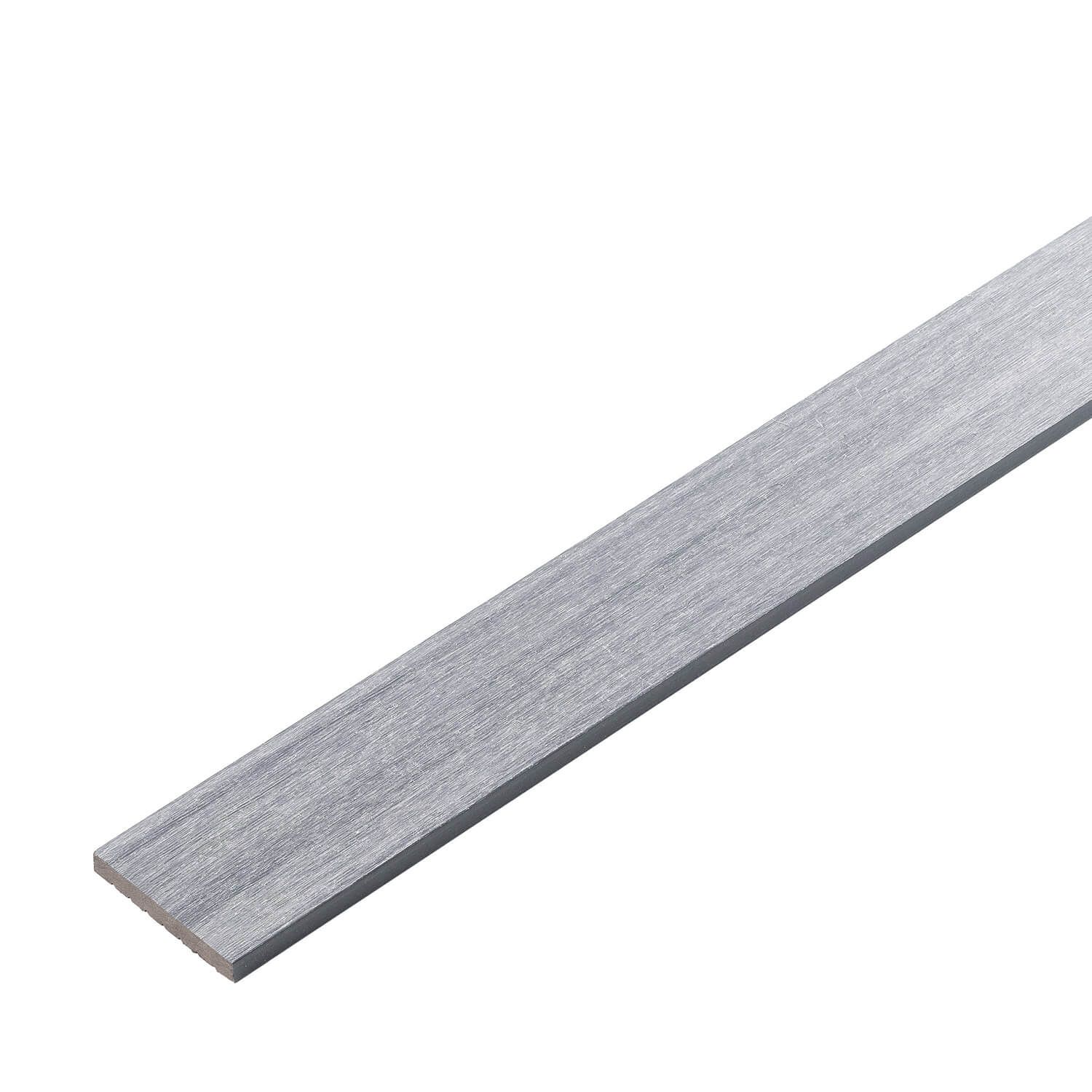 WPC Flachleiste Premium Light Gray 70x10 mm - 2,9 m